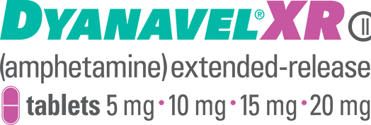 Dyanavel® XR Amphetamine Extended Release Tablet 5mg 10mg 15mg 20mg Logo
