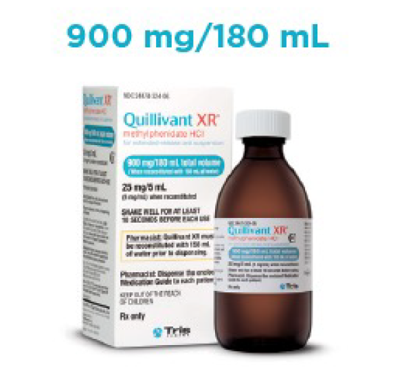 Quillivant XR Liquid 900mg/180ml Bottle & Box
